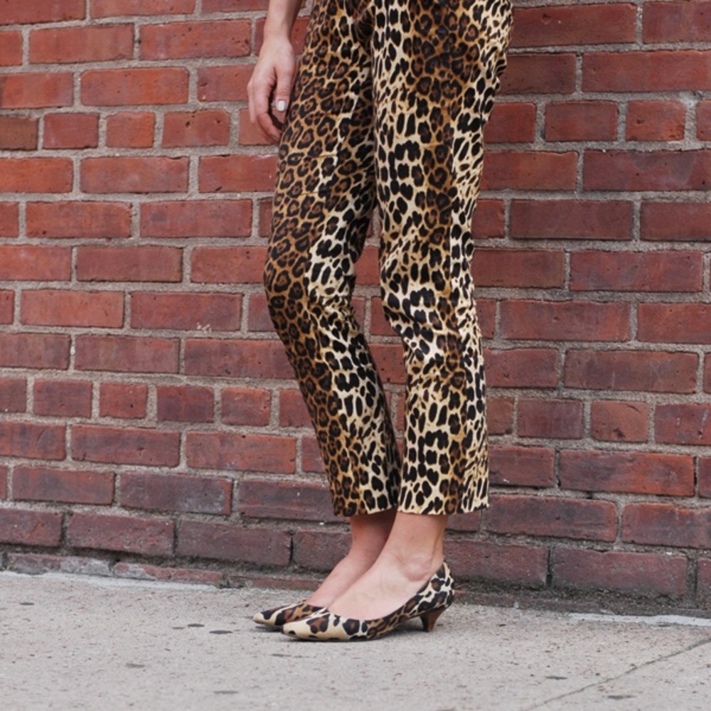 Zara Leopard Print Skinny Pant